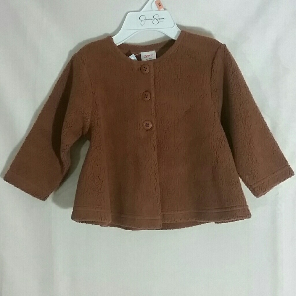 ⭐Zutano Baby Chocolate Cozie Swing Jacket⭐
